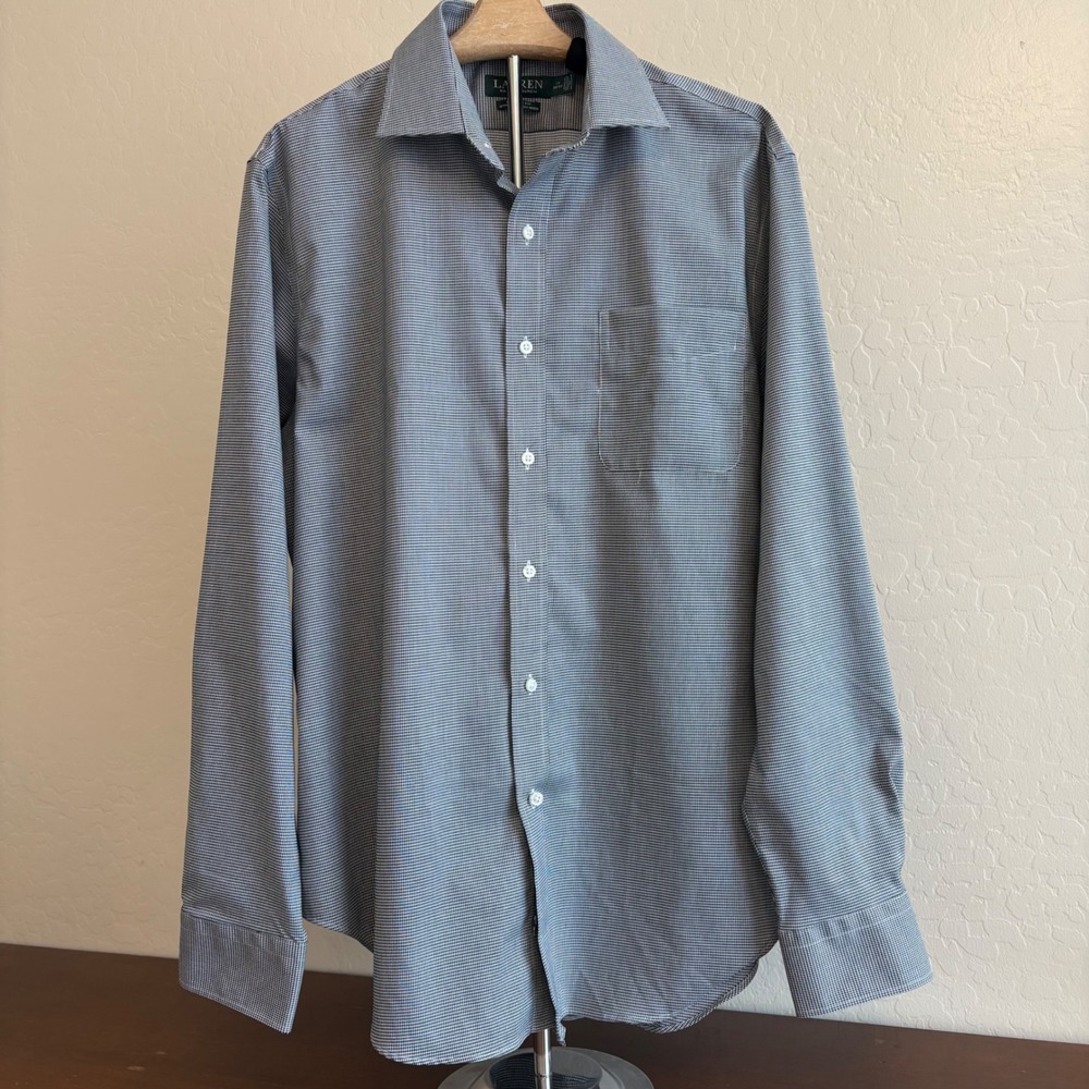 Lauren Ralph Lauren Stretch Non‎ Iron Dress Shirt Classic Fit 17 36/37